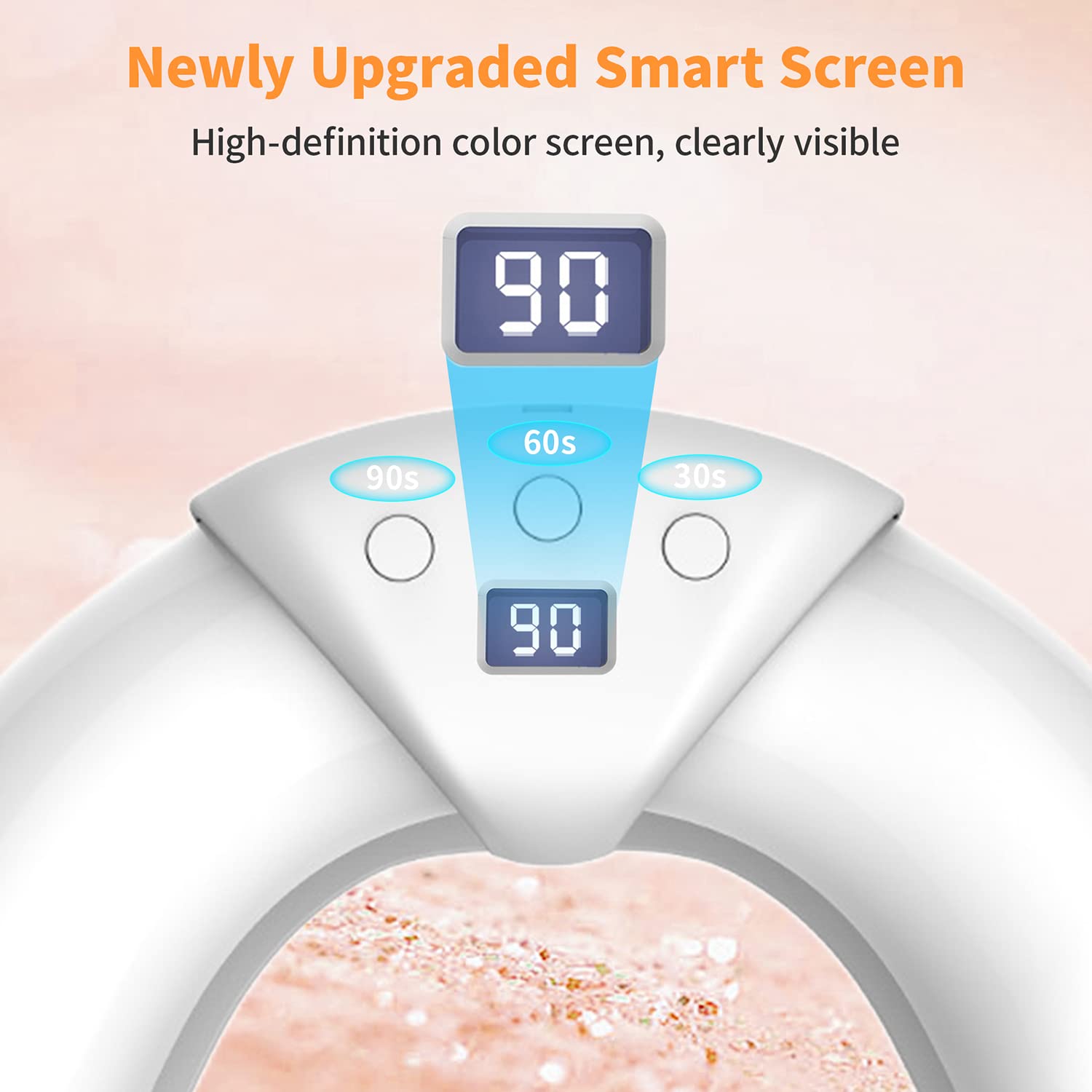 MAYCREATE UV Lamp for Nail 36W USB Gel Nail Polish Dryer Light, 18 LED Lamp Beads, Quick Dry Your Gel Nail Polish with LCD-Display Timing Function, Professional Nail Curing Lamp MAYCREATE UV Lamp for Nail 36W USB Gel Nail Polish Dryer Light, 18 LED Lamp Beads, Quick Dry Your Gel Nail Polish with LCD-Display Timing Function, Professional Nail Curing Lamp